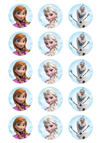 Frozen #2 Edible Cupcake Images - Click Image to Close